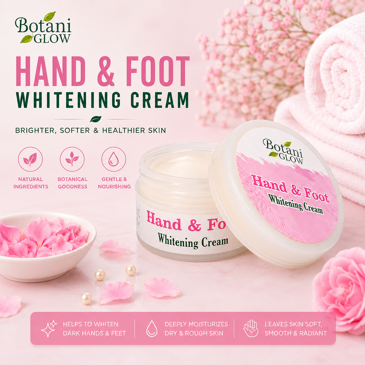 Botani Glow Hand & Foot Whitening Cream