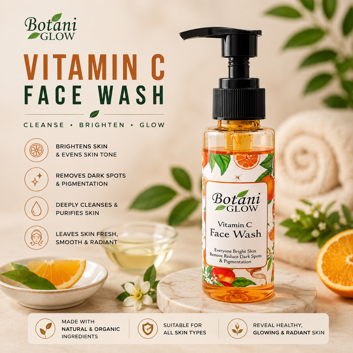 Botani Glow Vitamin C Face Wash