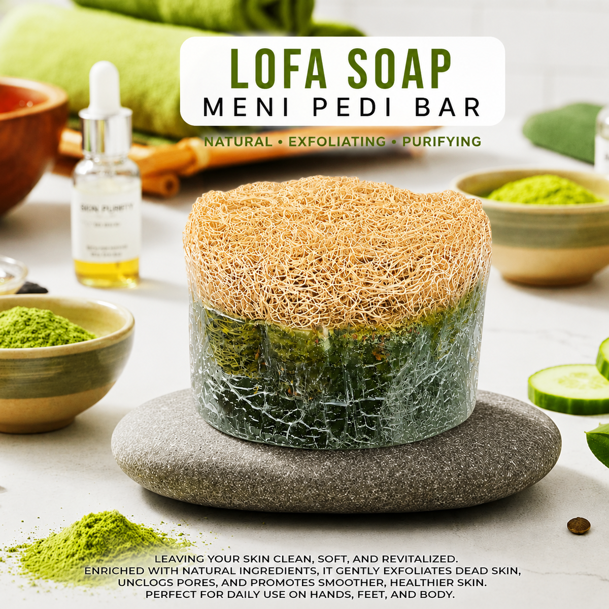 Botani Glow Natural Loofah Soap